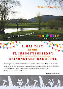Bauhütte Klosterkirche Lippoldsberg - Plakat Flussgottesdienst